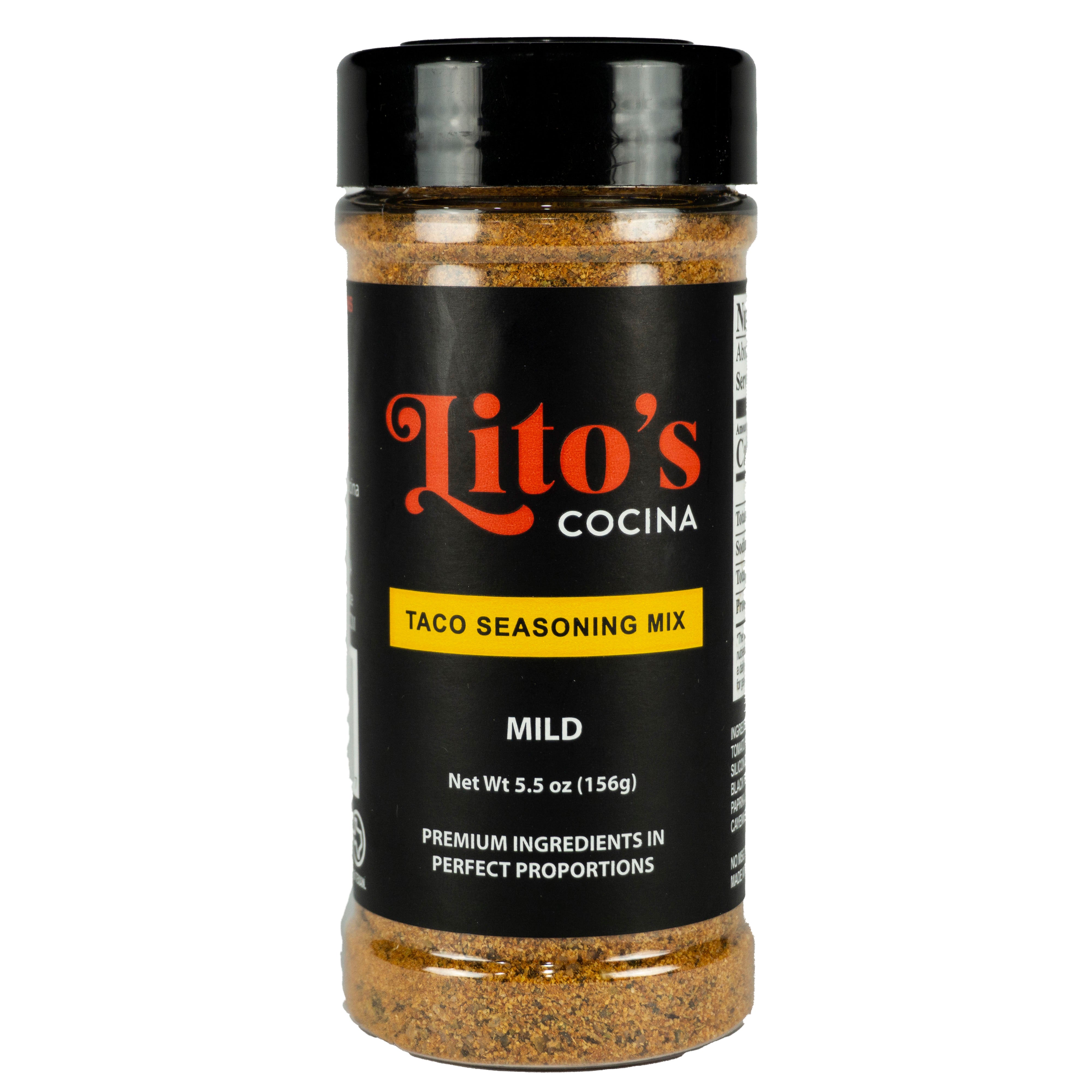 Mild Taco Seasoning Mix Jar – Lito's Cocina